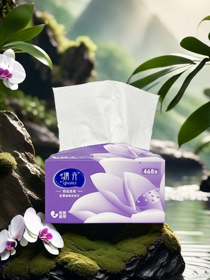 Qinghui 468 sheets of Wet Embossed Tissue Paper (violet 10 packs per set)(CZ-Y0919)