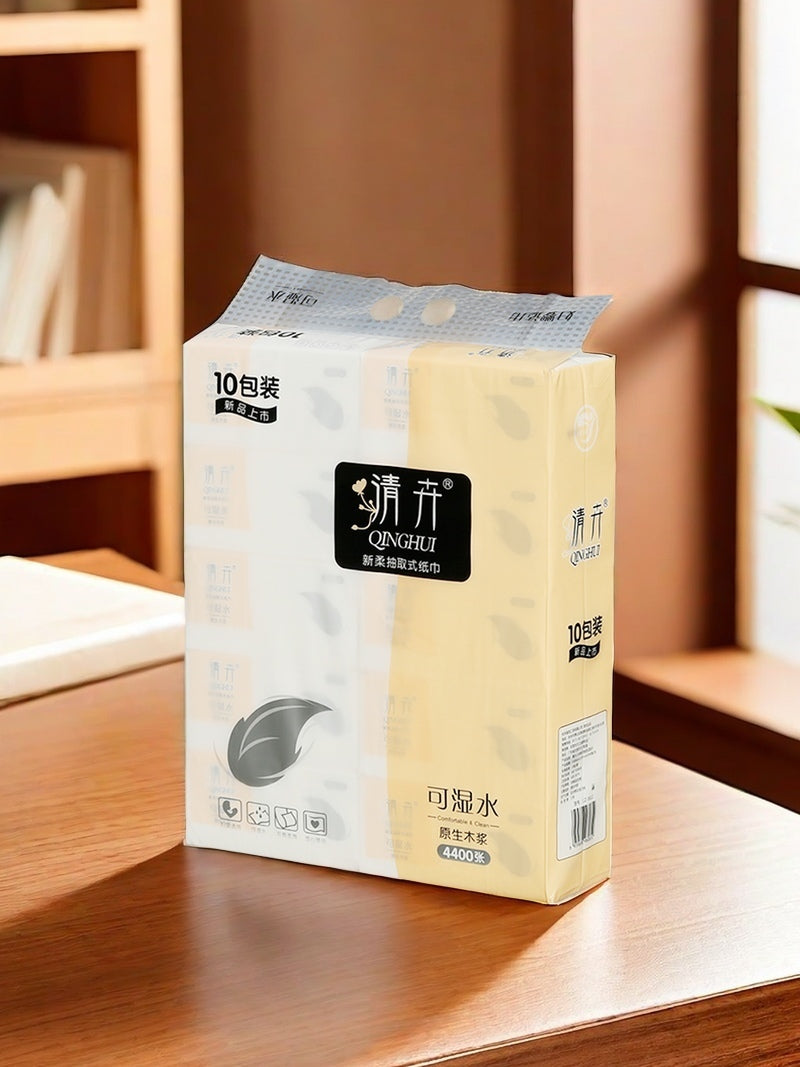 Qinghui 440 pieces of Tissue Paper (yellow & white 10 packs per set)(CZ-0612)