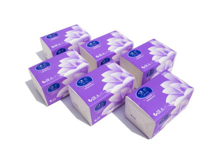 Qinghui 468 sheets of Wet Embossed Tissue Paper (violet 10 packs per set)(CZ-Y0919)