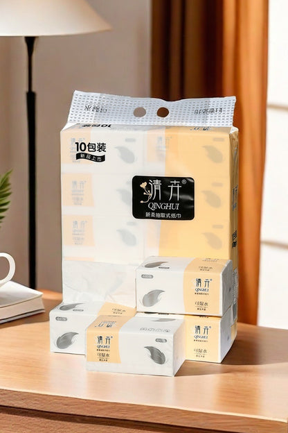 Qinghui 440 pieces of Tissue Paper (yellow & white 10 packs per set)(CZ-0612)