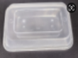 750 Disposable Rectangular Plastic Lunch Box (300pcs/box)